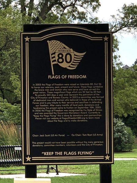 FLAGS OF FREEDOM VETERANS MEMORIAL MARKER