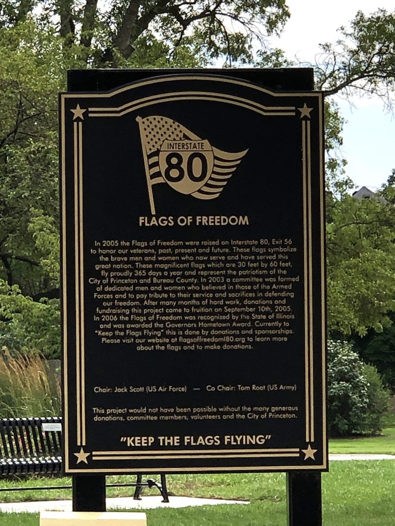FLAGS OF FREEDOM VETERANS MEMORIAL MARKER