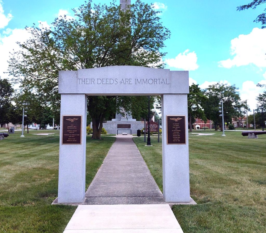 FORT RECOVERY WAR VETERANS MEMORIAL ARCH