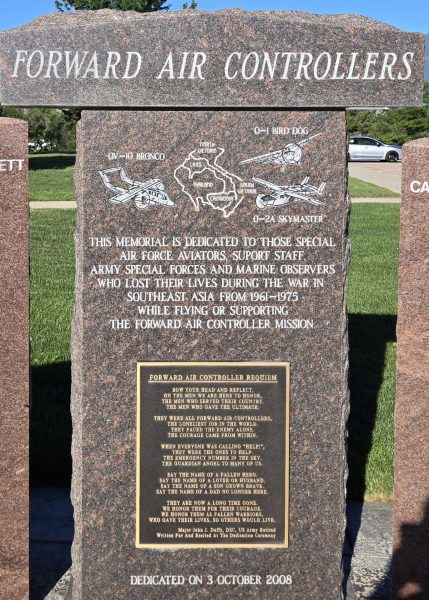 FORWARD AIR CONTROLLERS WAR MEMORIAL STONE A