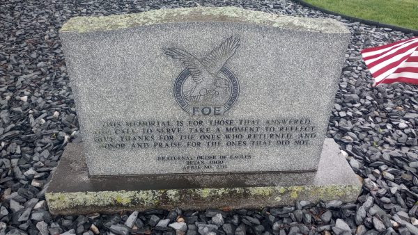 FRATERNAL ORDER OF EAGLES AERIE NO 2233 VETERANS MEMORIAL