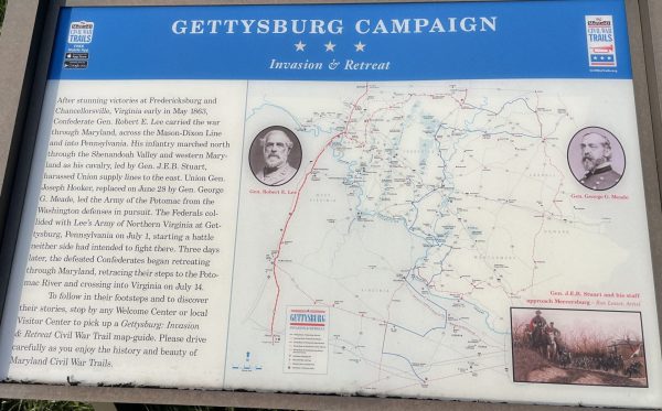 GETTYSBURG CAMPAIGN INVASION & RETREAT WRA MEMORIAL PANEL III