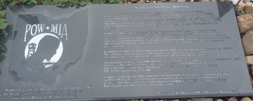 HISTORY OF THE POW/MIA FLAG MEMORIAL STONE
