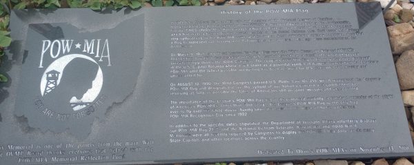 HISTORY OF THE POW/MIA FLAG MEMORIAL STONE