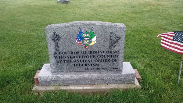 IN HONOR OF ALL IRISH VETERANS WHO SERVED OUR COUNTRY WAR MEMORIAL