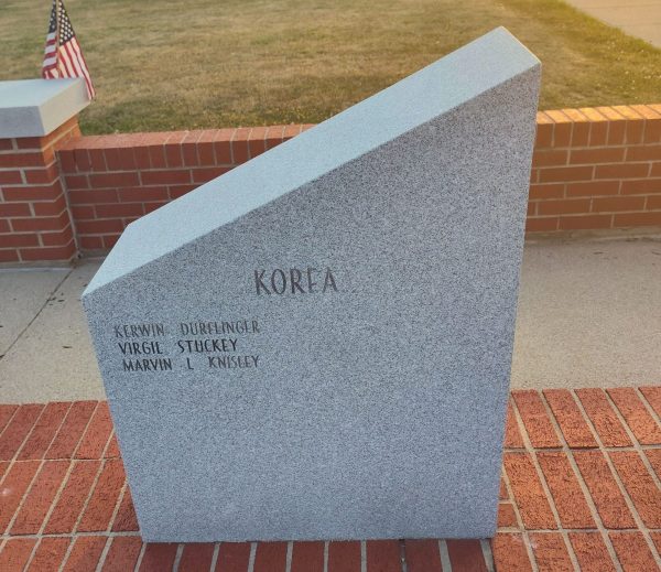 IN MEMORY OF ALL WHO SERVED DEDICATED TO POW’S & MIA’S WAR MEMORIAL STONE H