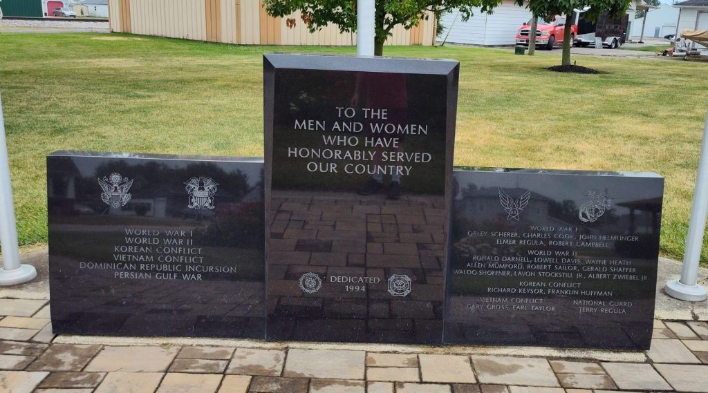 JACKSON CENTER WAR VETERANS MEMORIAL