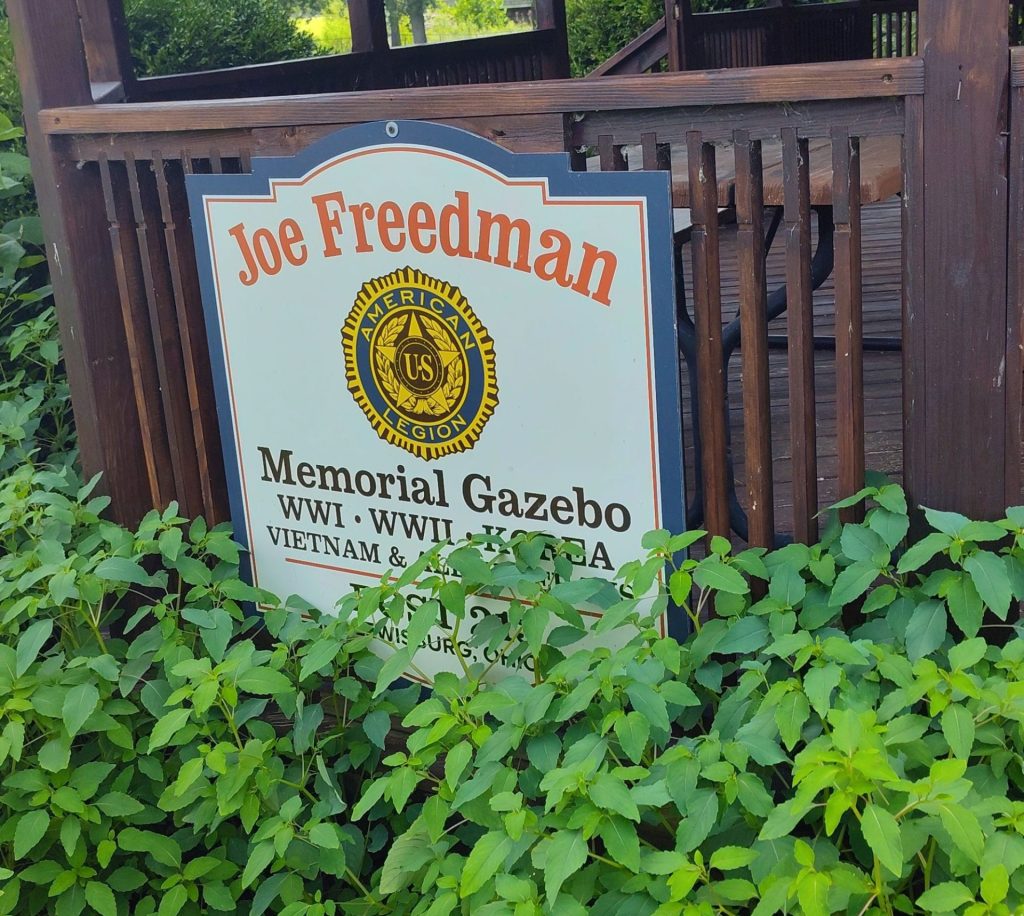 JOE FREEDMAN MEMORIAL GAZEBO PLAQUE