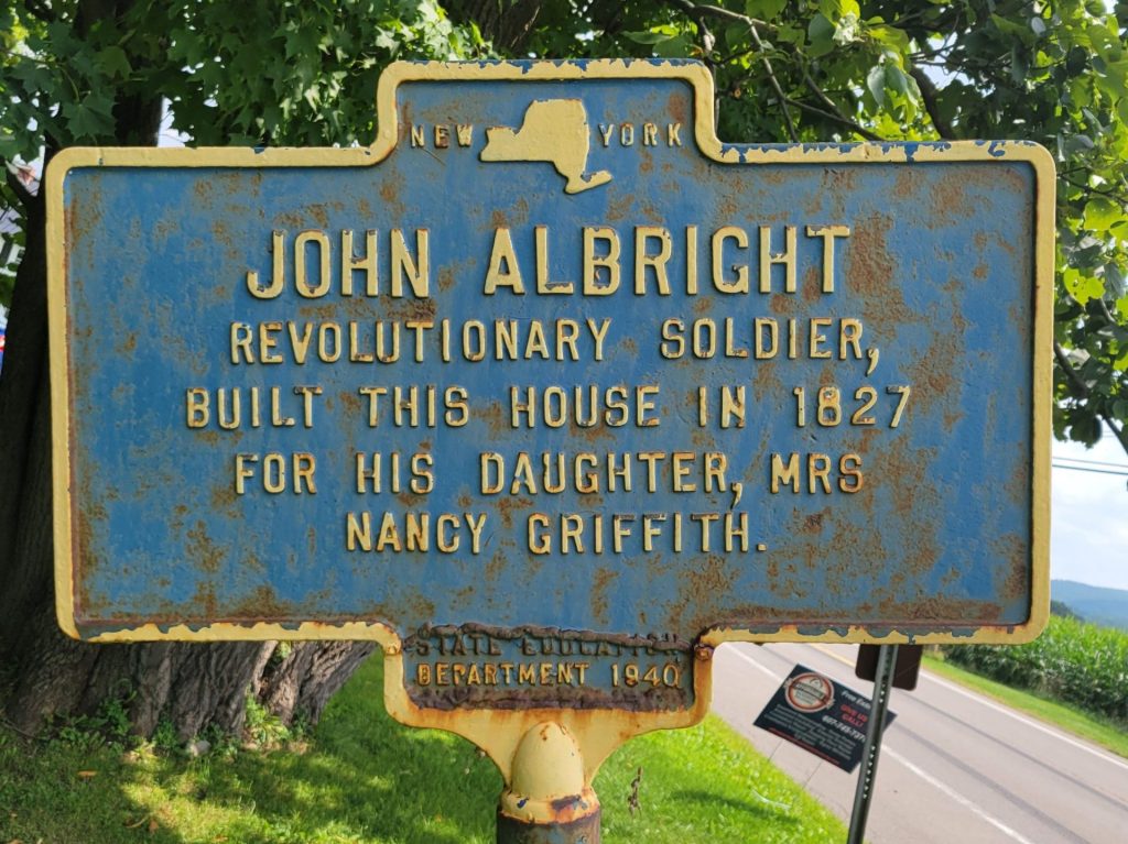 JOHN ALBRIGHT REVOLUTIONARY SOLDIER MEMORIAL MARKER