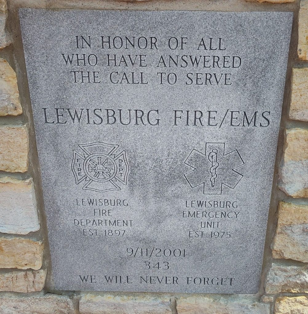 LEWISBURG FIRE/EMS 9/11/2001