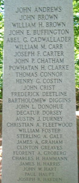 MARYLAND MEDAL OF HONOR WAR MEMORIAL STONE A