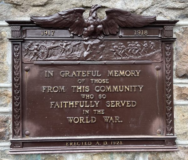 MAUCH CHUNK WORLD WAR MEMORIAL PLAQUE A