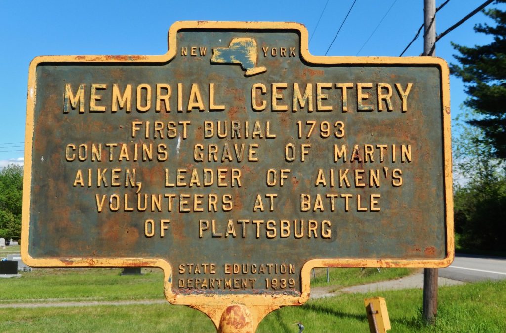 MEMORIAL CEMETERY FIRST BURIAL 1793 MARKER