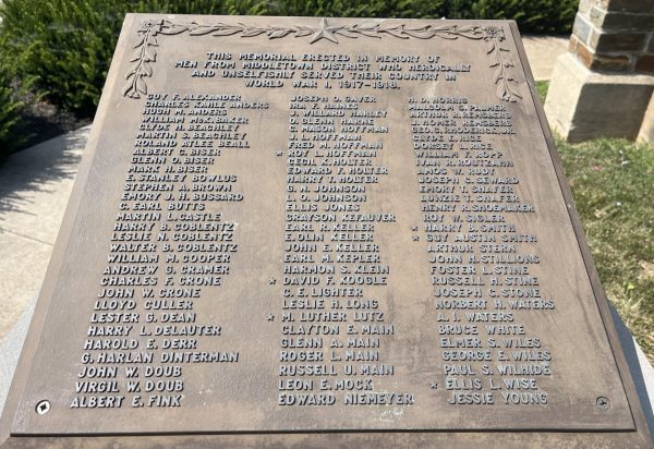 MIDDLETOWN DISTRICT WORLD WAR I MEMORIAL STONE