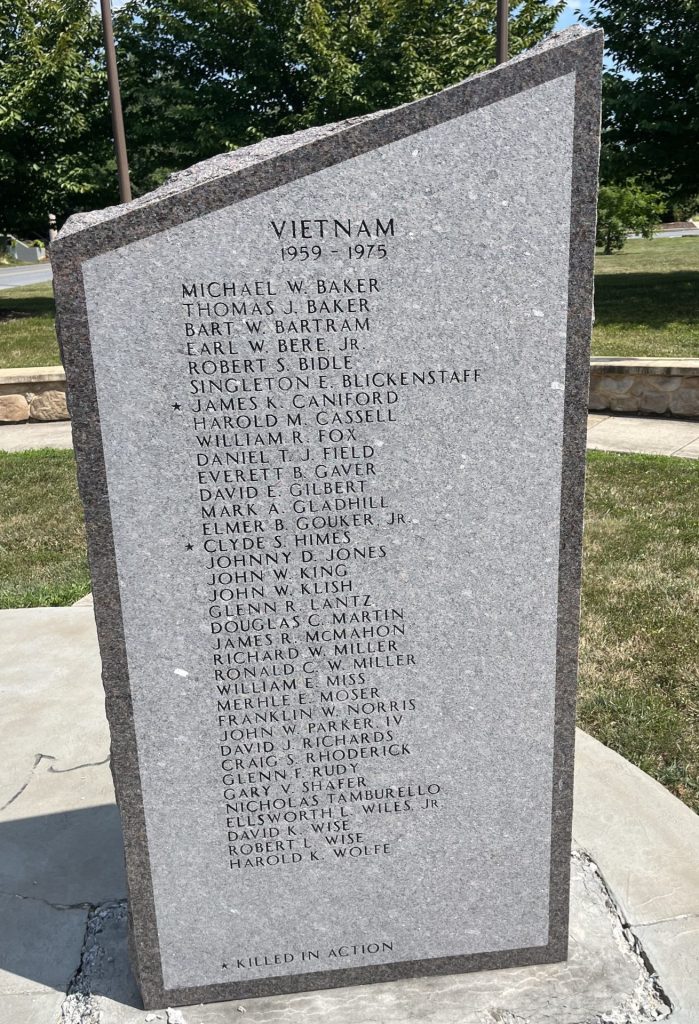 MIDDLETOWN MARYLAND TRIBUTE TO ALL VETERANS MEMORIAL STONE C