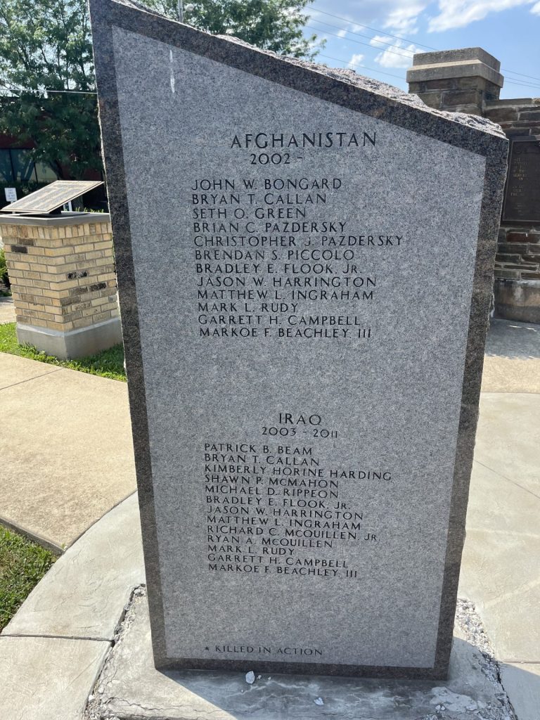 MIDDLETOWN MARYLAND TRIBUTE TO ALL VETERANS MEMORIAL STONE E