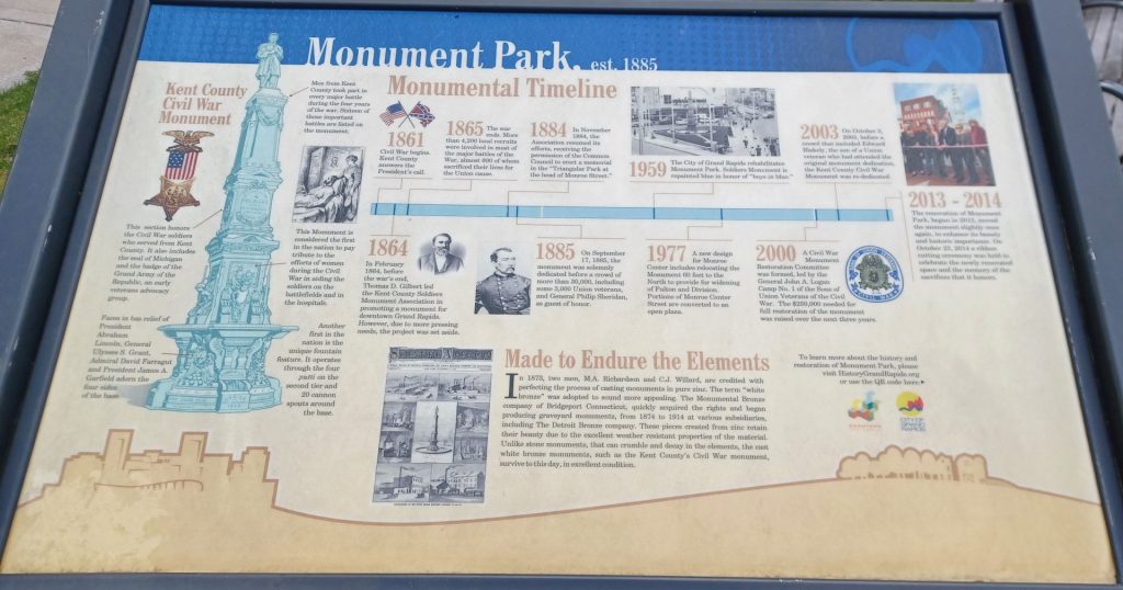 MONUMENT PARK WAR MEMORIAL PANEL