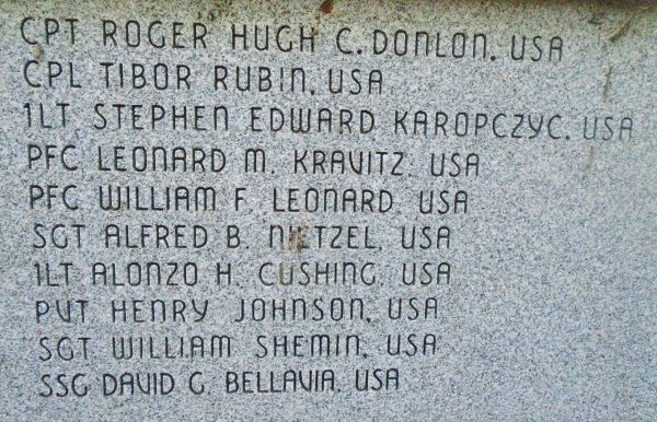 NEW YORK MEDAL OF HONOR WAR MEMORIAL STONE A