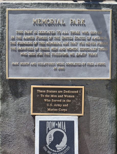 NORTH BEND MEMORIAL PARK PLAQUES