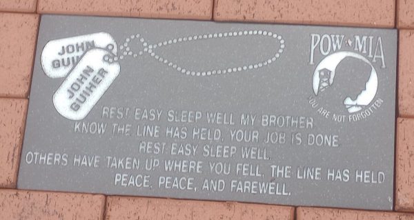 POW-MIA MEMORIAL REFLECTING POND PAVER B