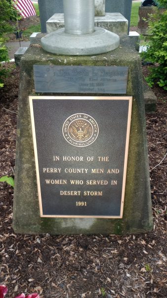 PERRY COUNTY DESERT STORM MEMORIAL FLAGPOLE PLAQUE