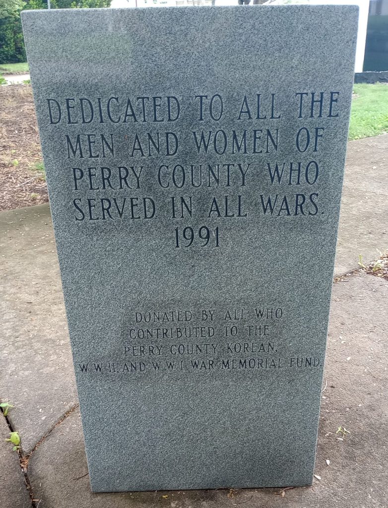PERRY COUNTY WAR VETERANS MEMORIAL