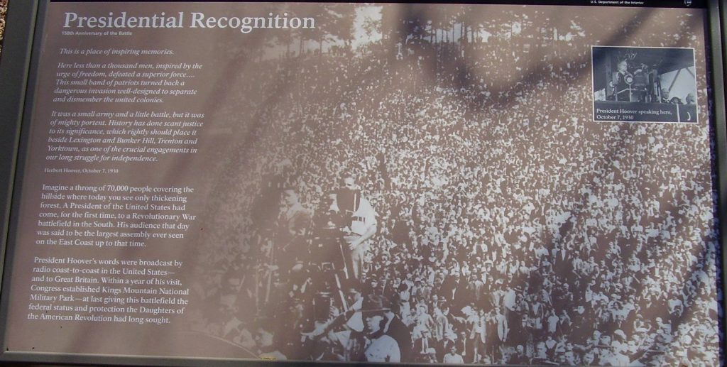 PRESIDENTIAL RECOGNITION REVOLUTIONARY WAR MEMORIAL PANEL