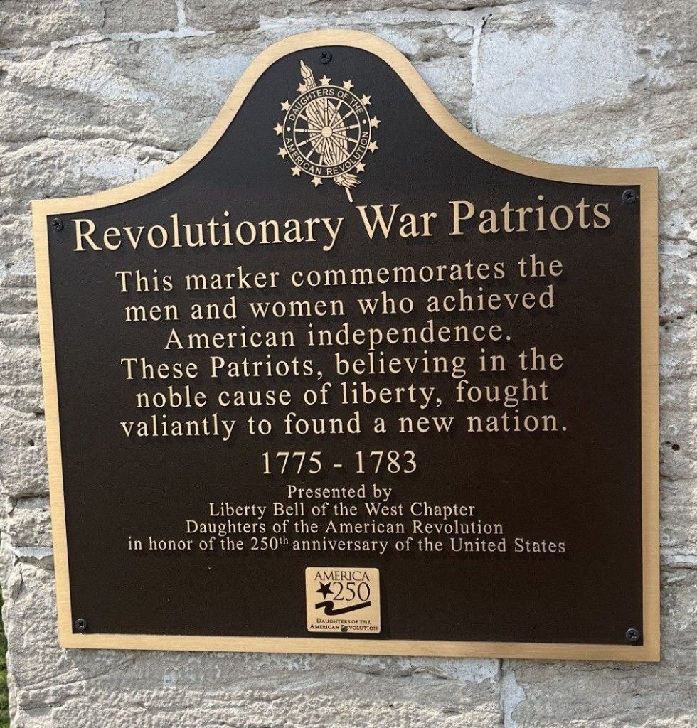 REVOLUTIONARY WAR PATRIOTS MEMORIAL MARKER CHESTER
