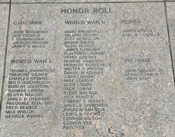 ROSTRAVER TOWNSHIP VETERANS MEMORIAL STONE B