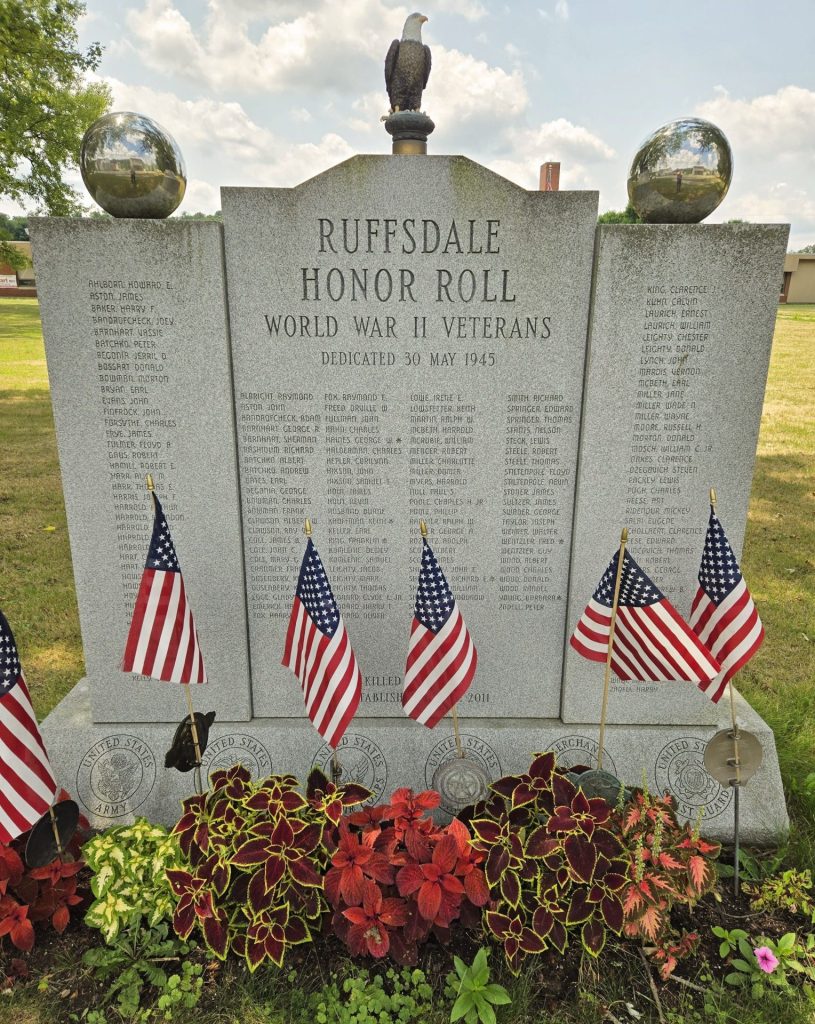 RUFFSDALE HONOR ROLL WAR MEMORIAL