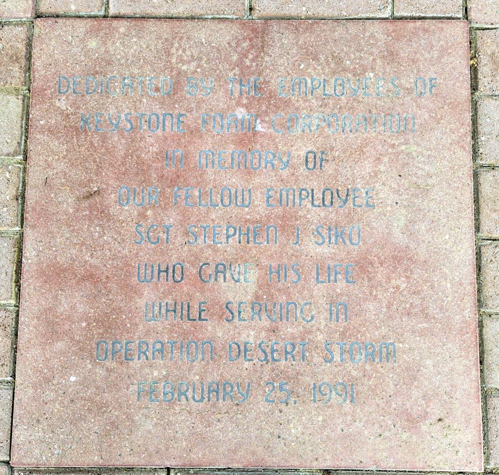 SGT. STEPHEN J SIKO WAR MEMORIAL PAVER