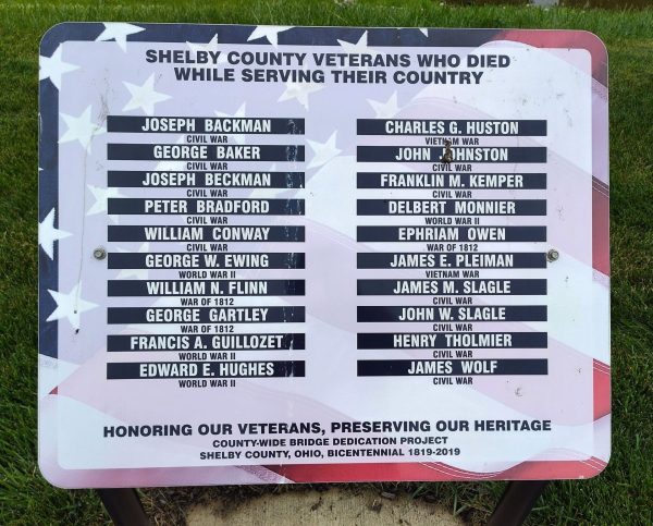 SHELBY COUNTY VETERANS WHO DIED WHILE SERVING THEIR COUNTRY MEMORIAL III