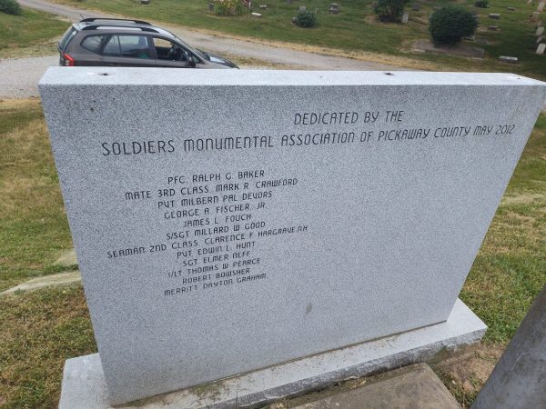 SOLDIERS MONUMENT ASSOCIATION MEMORIAL FRONT