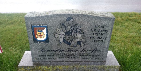 SPC. STEPHEN W. MCGOWAN WAR MEMORIAL BACK