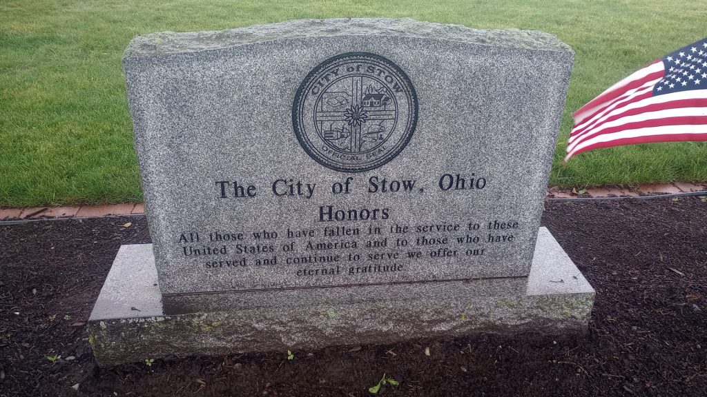 THE CITY OF STOW, OHIO HONORS WAR MEMORIAL