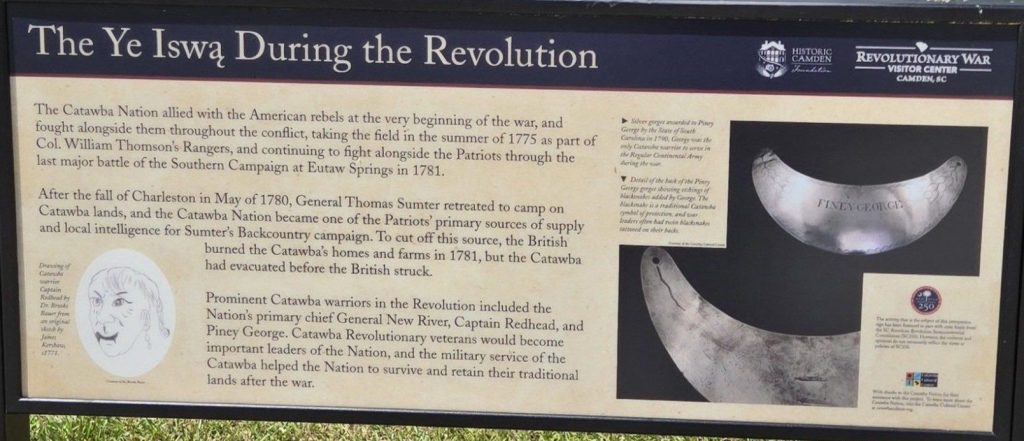 THE YE ISWA DURING THE REVOLUTIONARY WAR MEMORIAL PANEL