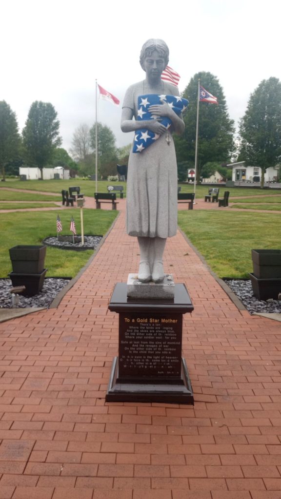TO A GOLD STAR MOTHER MEMORIAL