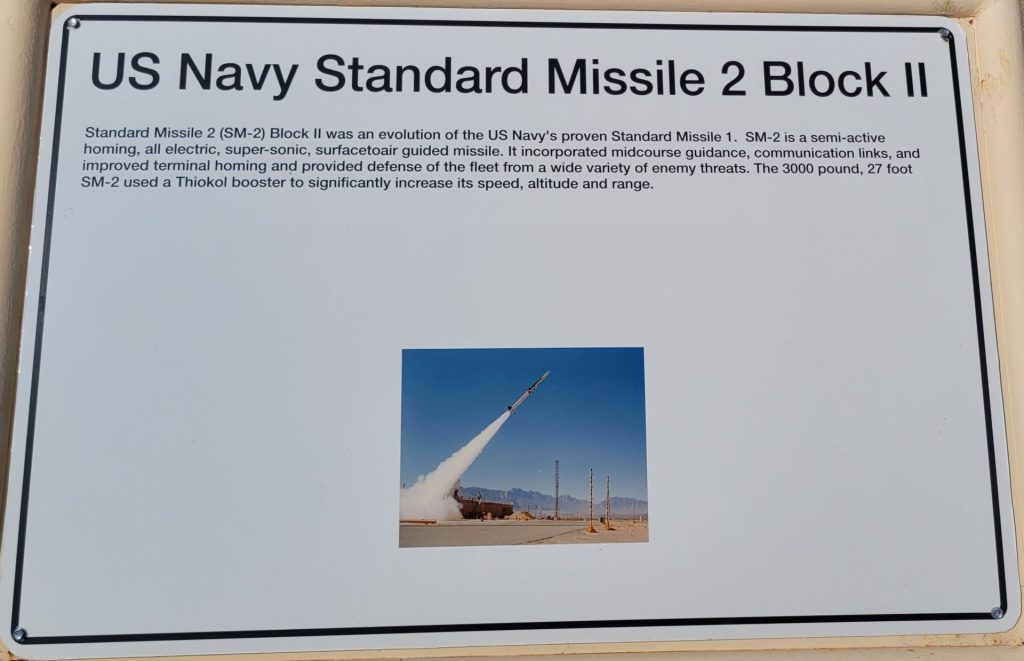 US NAVY STANDARD MISSILE 2 BLOCK II MEMORIAL PLAQUES