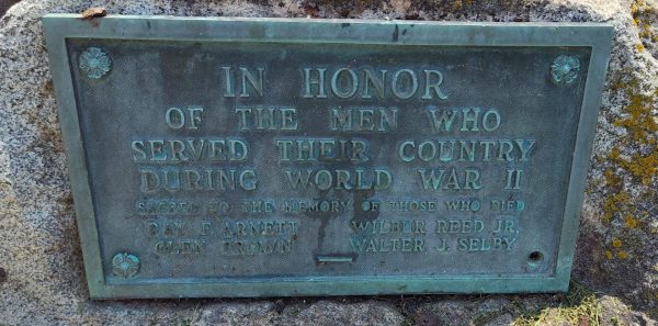 VERONA WORLD WAR II SUPREME SACRIFICE MEMORIAL PLAQUE