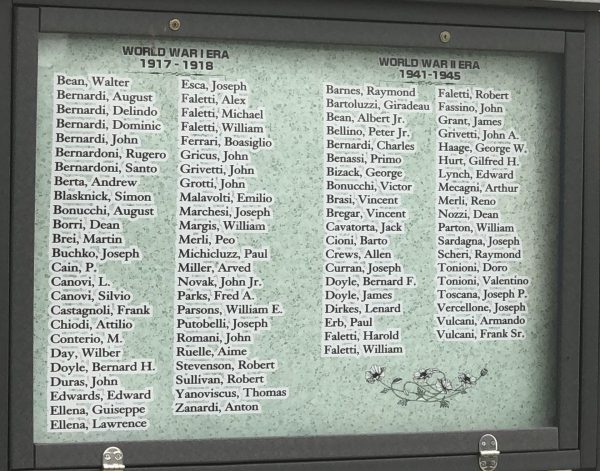 VILLAGE OF STANDARD VETERANS MEMORIAL HONOR ROLL A