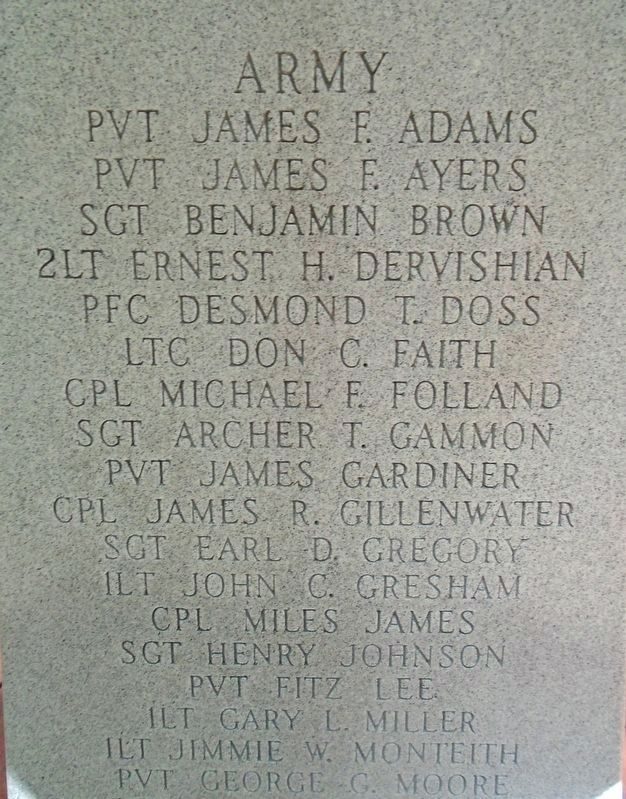 VIRGINIA MEDAL OF HONOR WAR MEMORIAL STONE B