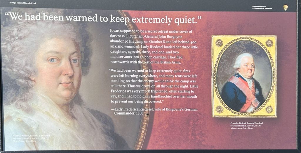 “WE HAD BEEN WARNED TO KEEP EXTREMELY QUIET” REVOLUTIONARY WAR MEMORIAL PANEL