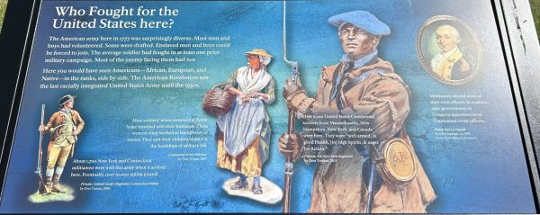 WHO FOUGHT FOR THE UNITED STATES HERE REVOLUTIONARY WAR MEMORIAL PANEL