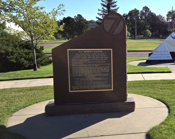 71ST INFANTRY DIVISION WAR MEMORIAL FRONT