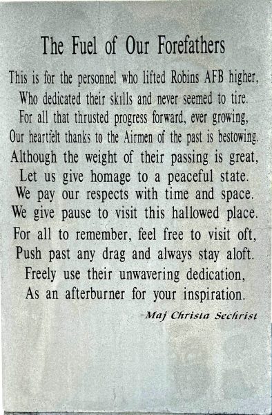 AIRMAN’S MEMORIAL AN ENDURING LEGACY MEMORIAL STONE B