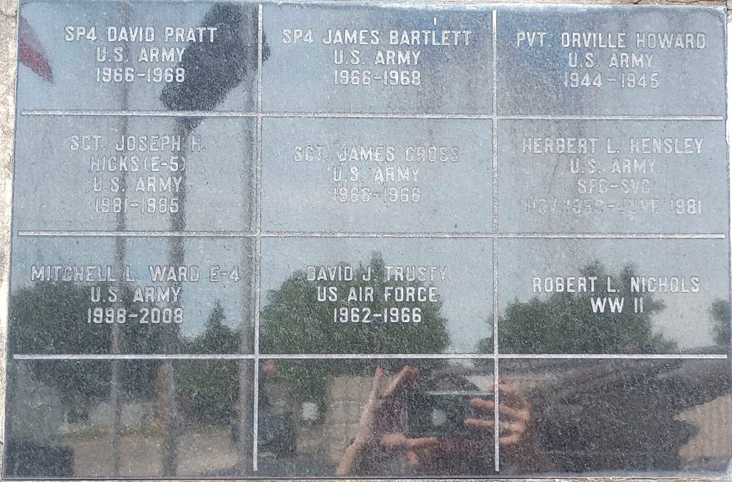 ALGER-MARION TOWNSHIP VETERANS MEMORIAL WALL SECTION A