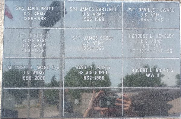 ALGER-MARION TOWNSHIP VETERANS MEMORIAL WALL SECTION A