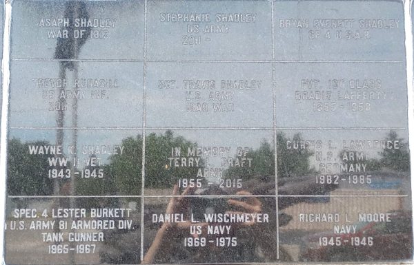 ALGER-MARION TOWNSHIP VETERANS MEMORIAL WALL SECTION B