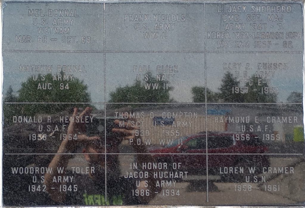 ALGER-MARION TOWNSHIP VETERANS MEMORIAL WALL SECTION D