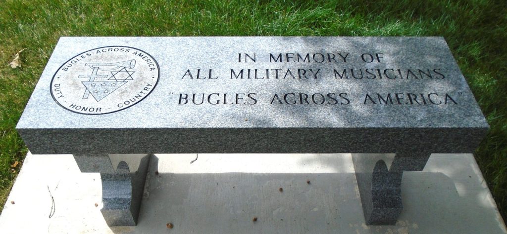 ALL MILITARY MUCISICAN MEMORIAL BENCH